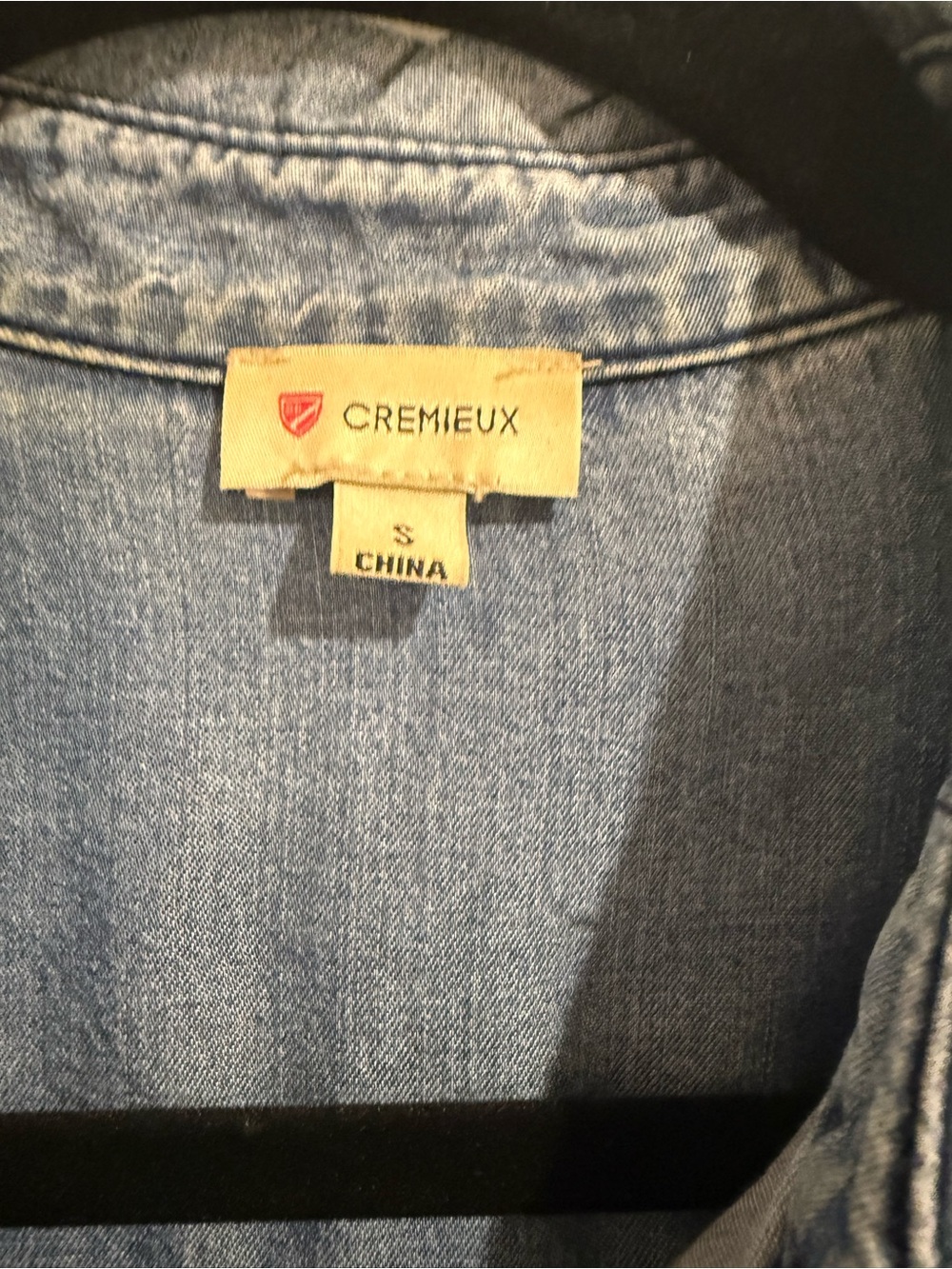 Cremieux Tencel Chambray Shirt Dress Small Denim Blue Button Front - Picture 3 of 5
